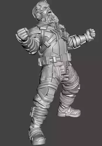 Red Daddy 3d model ready for printing STL  3D print model