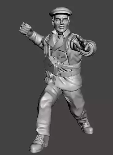 Bomber STL 3d print ready model 