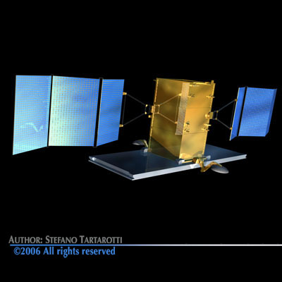 Radar satellite 3D model_7