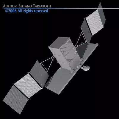 Radar satellite 3D model_0