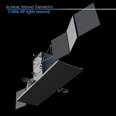 Radar satellite 3D model_10
