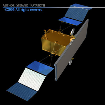 Radar satellite 3D model_2