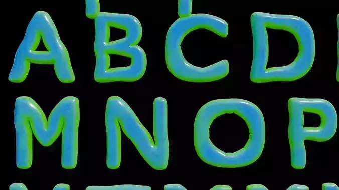 Alphabet and Numbers 3D