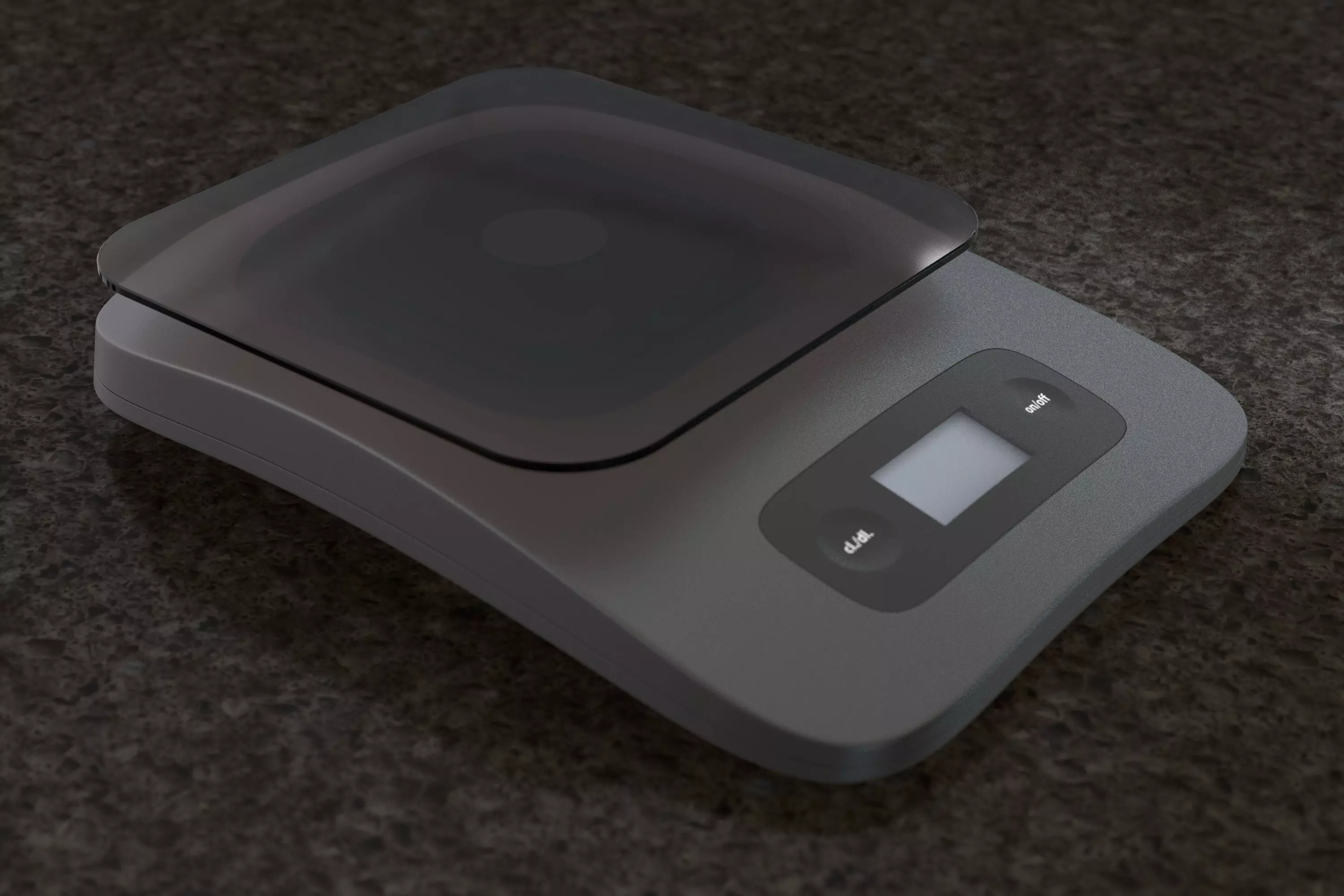 Kitchen Weighing Scale 3D model_0