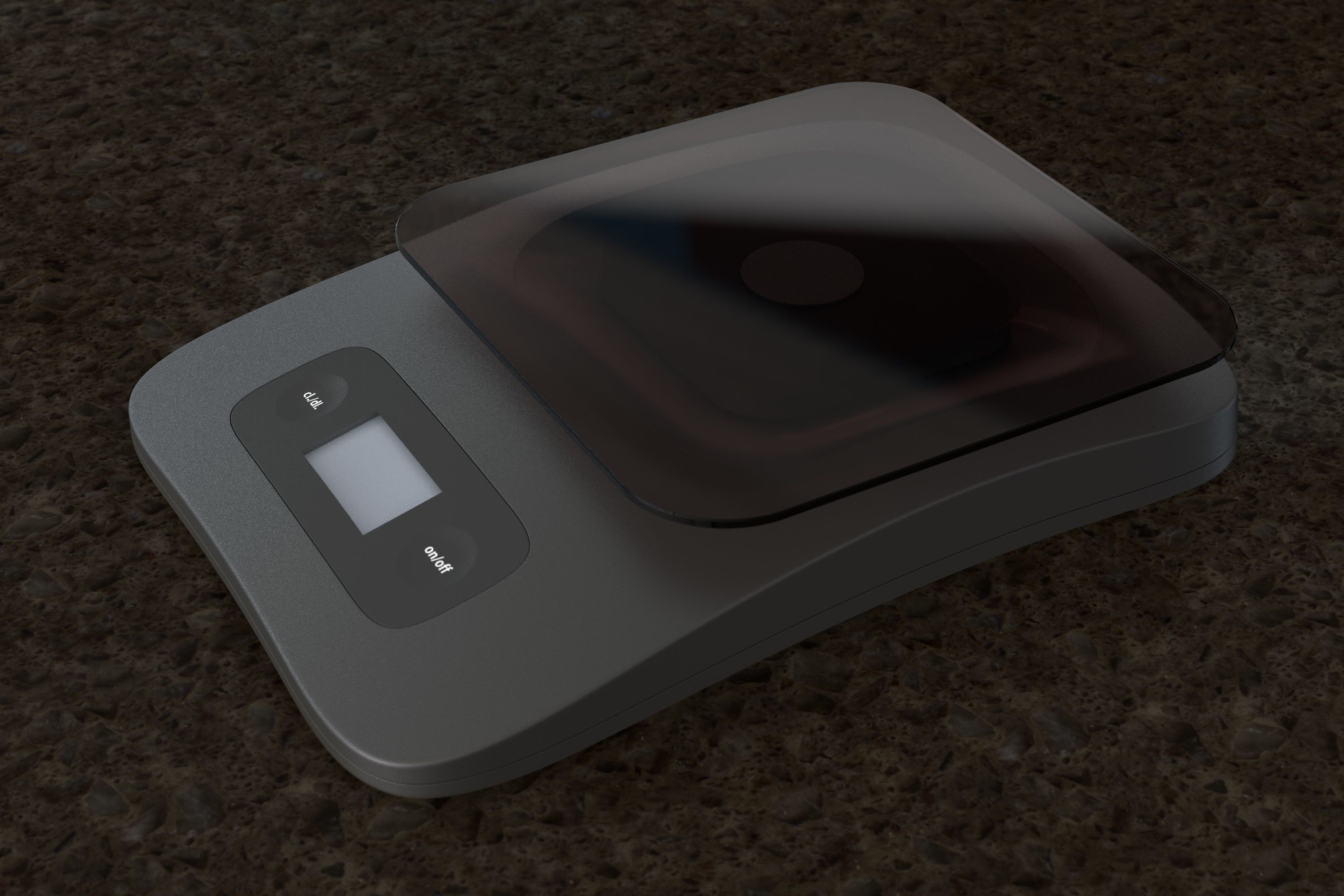 Kitchen Weighing Scale 3D model_2