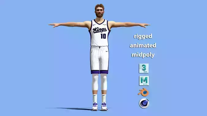 T-Pose Domantas Sabonis Sacramento Kings 23-24