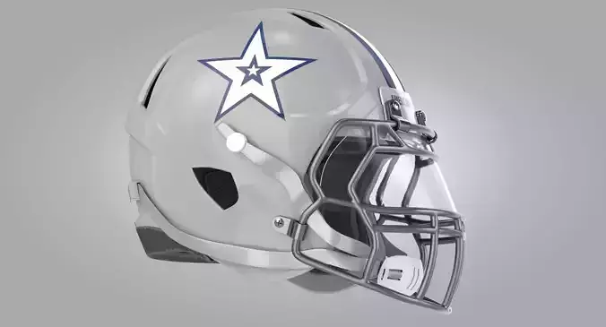 White Football Helmet