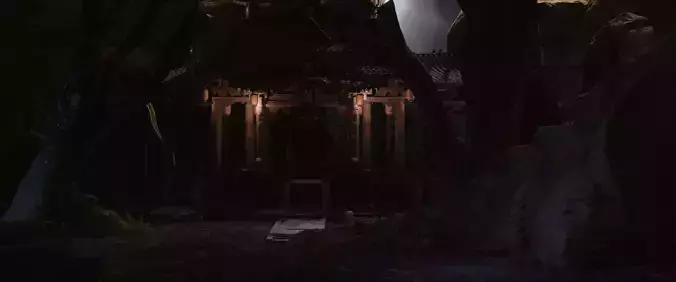 The dark environment of ancient temples