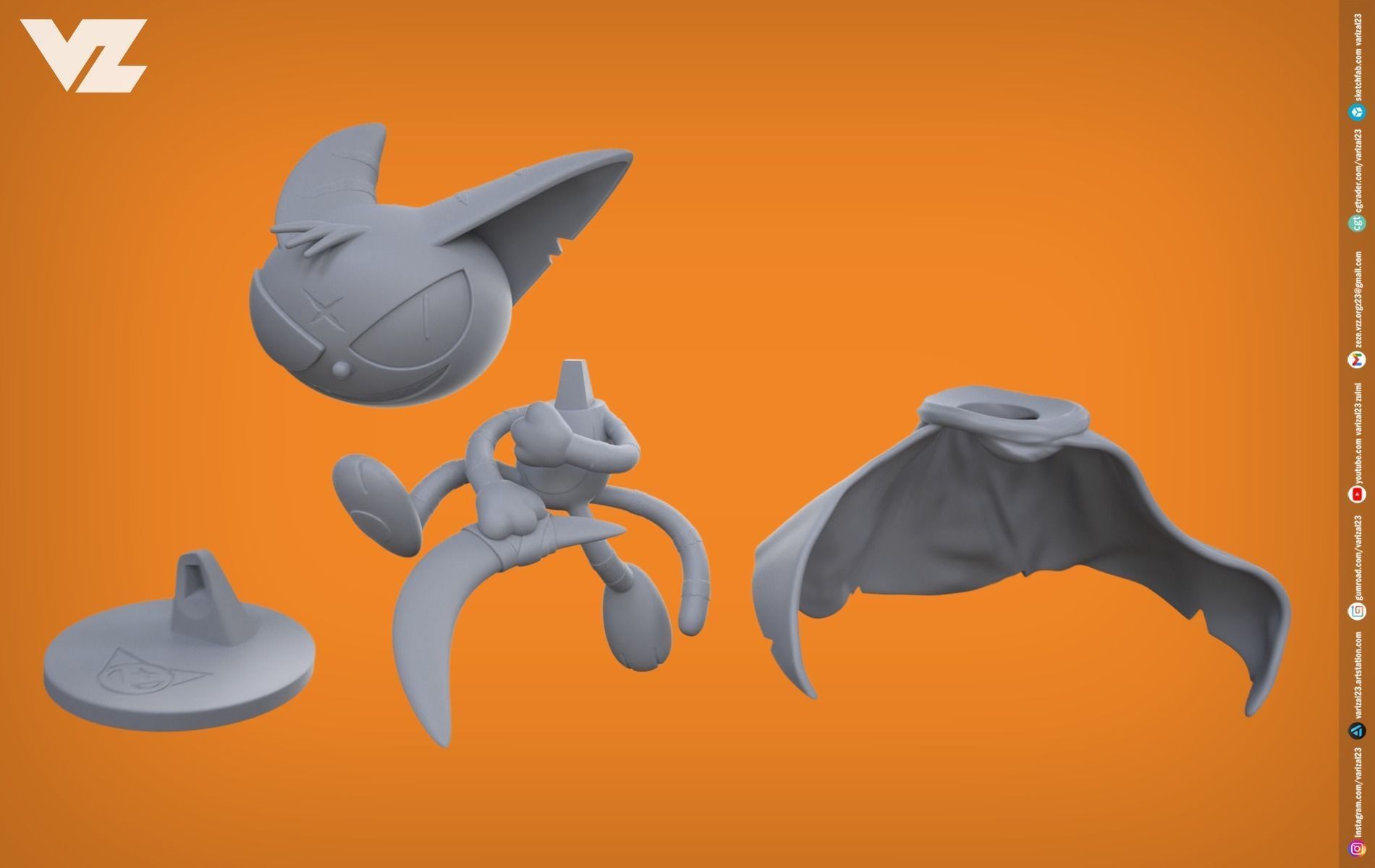 Matatabi - Cyborg Kuro Chan 3D print model_4