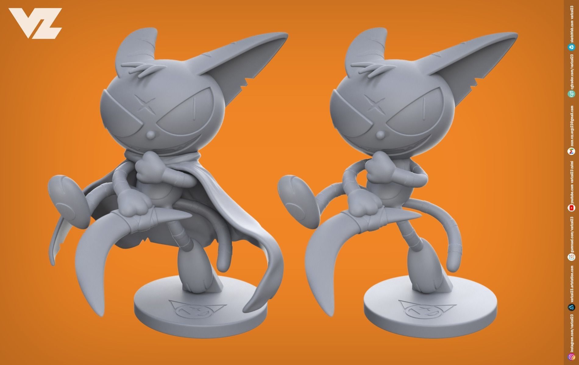 Matatabi - Cyborg Kuro Chan 3D print model_3