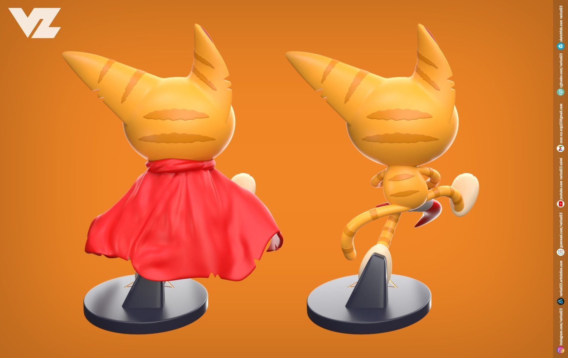 Matatabi - Cyborg Kuro Chan 3D print model_2