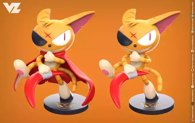 Matatabi - Cyborg Kuro Chan 3D print model