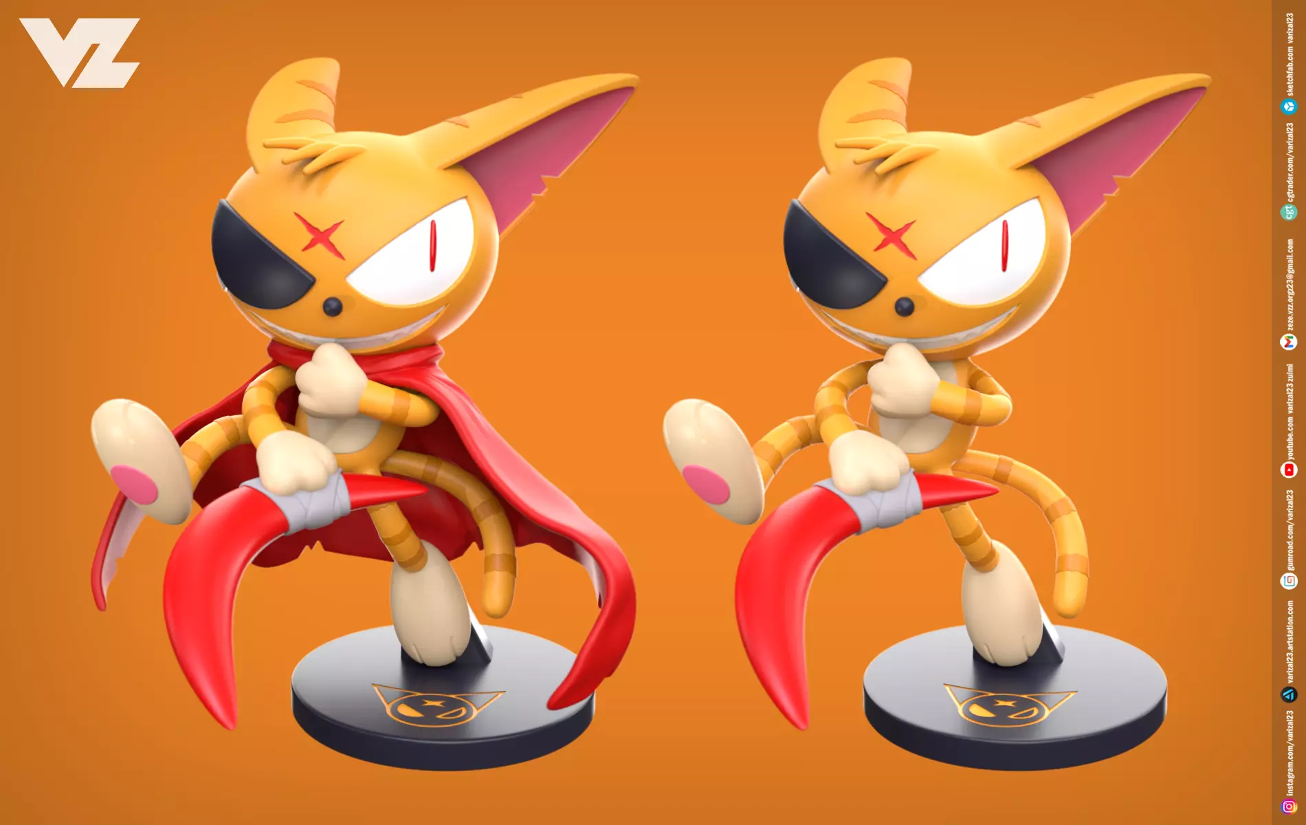 Matatabi - Cyborg Kuro Chan 3D print model_0