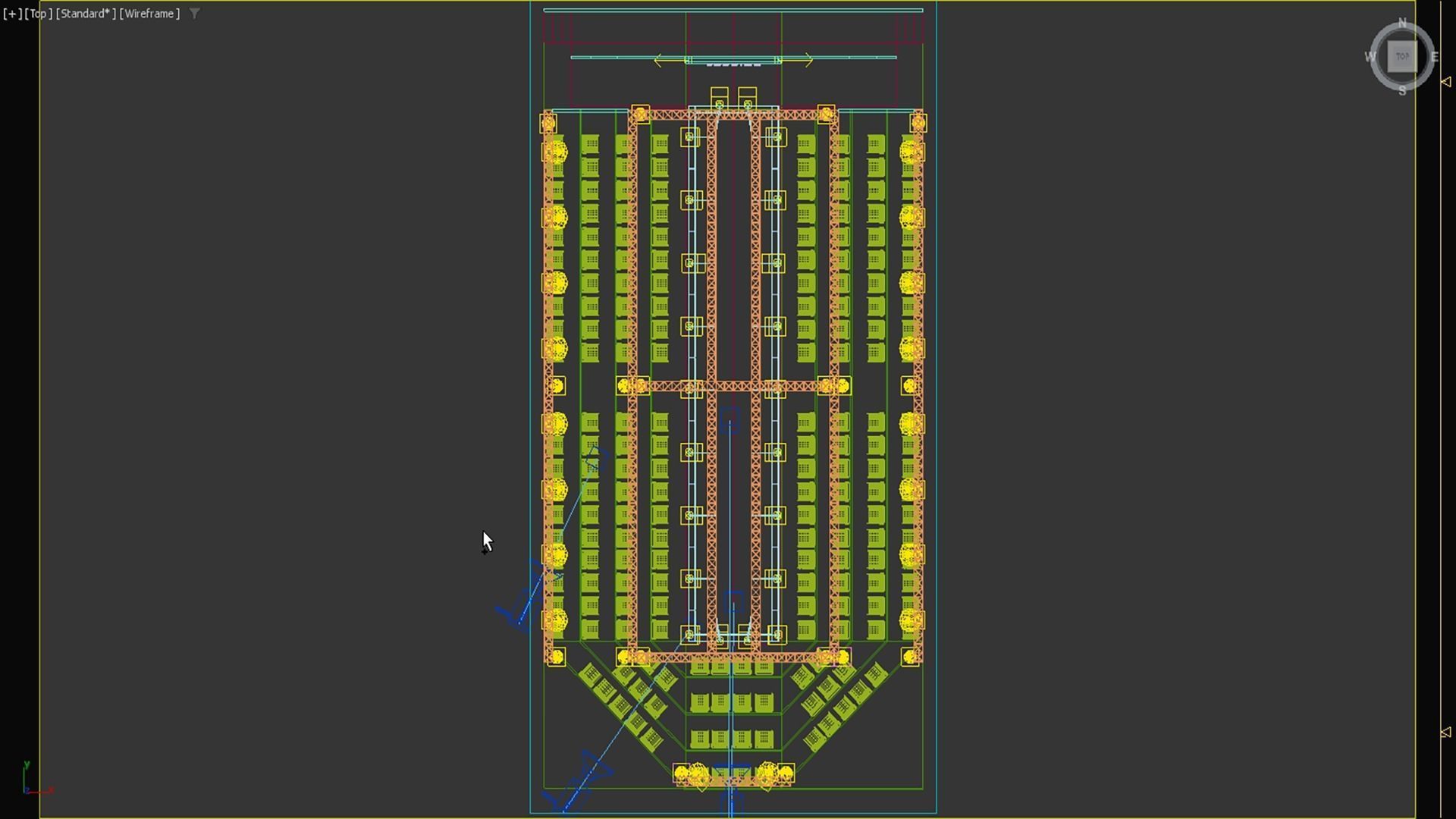 Interior Big Fashion Show Hall 3D model_9