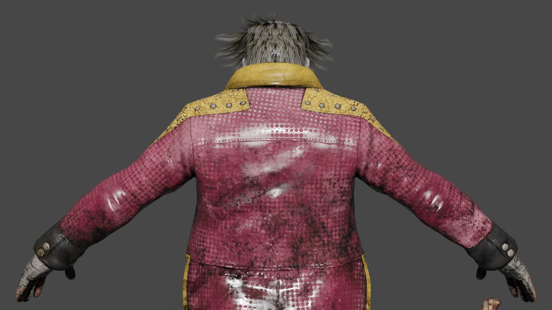 The Clown Low-poly 3D model_5