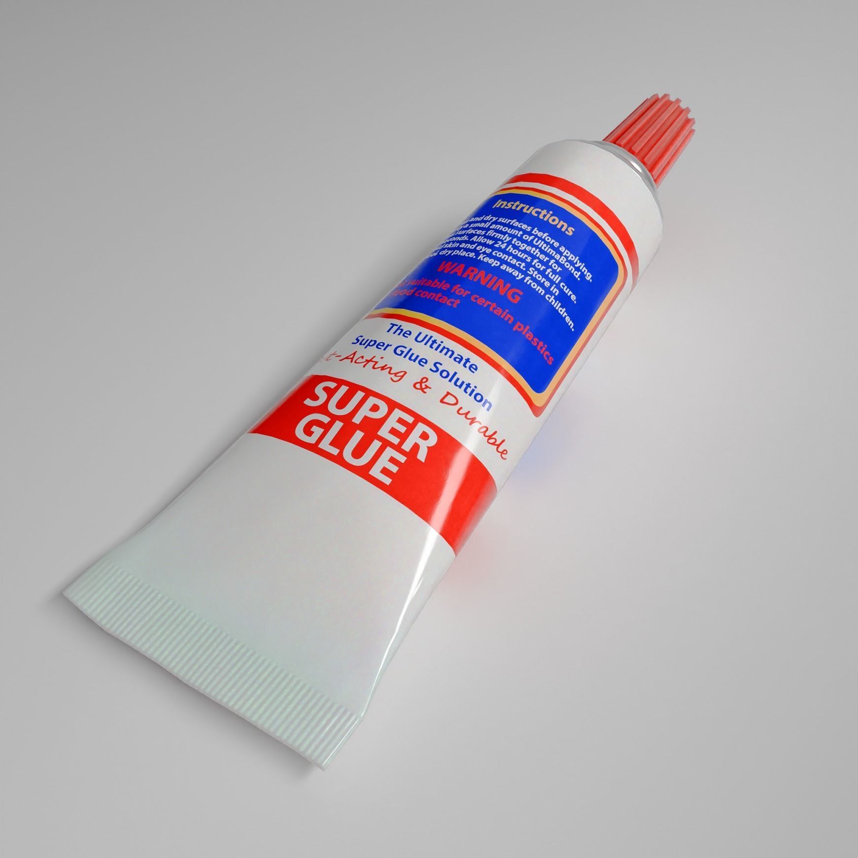 Super Glue Roughness Glossines 3D Model PBR Low-poly 3D model_3