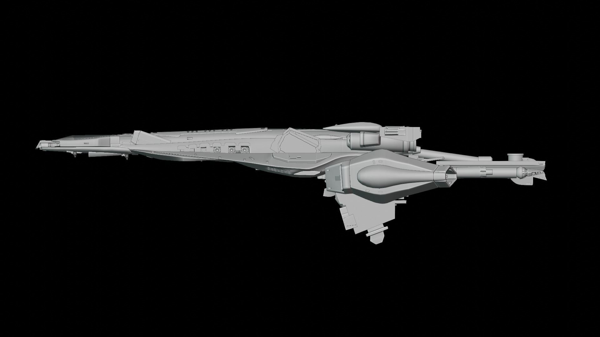 Legend of the Galactic Heroes  - Beowulf Ship 3D print model_1