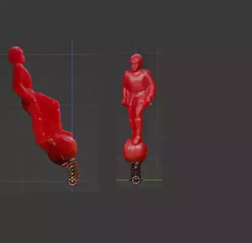 Football player on spring