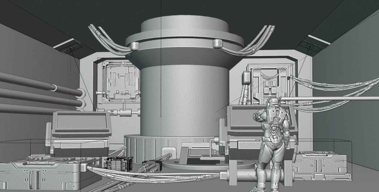 Sci- fi environment  3D model_5