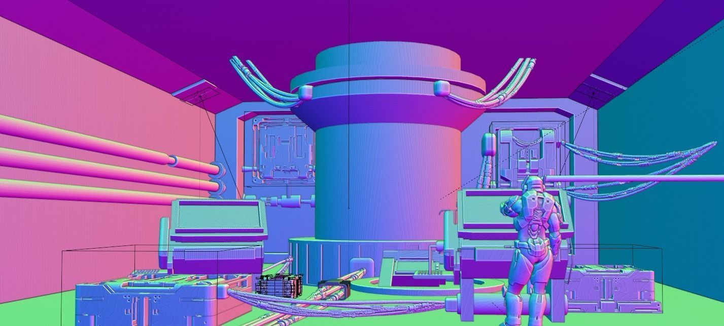 Sci- fi environment  3D model_7