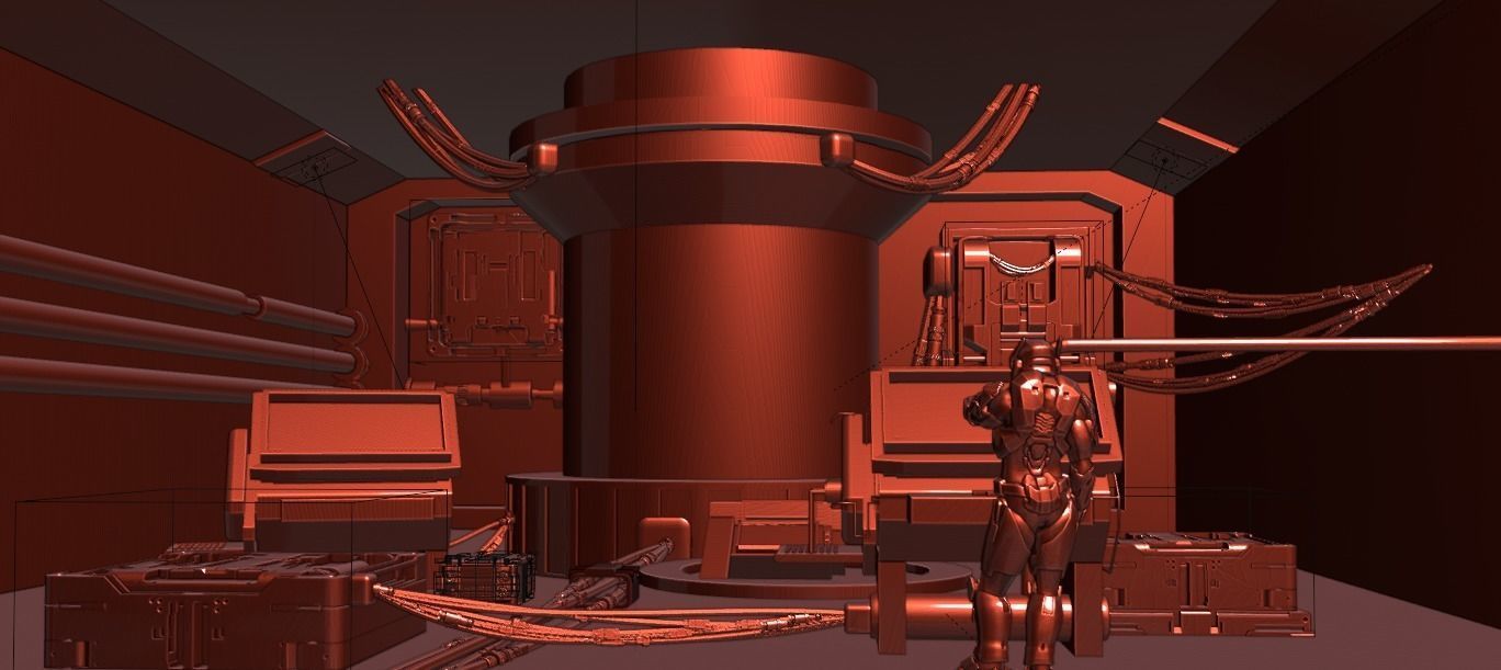 Sci- fi environment  3D model_6