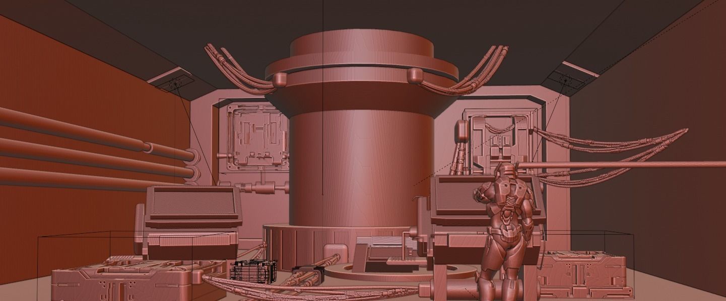 Sci- fi environment  3D model_8