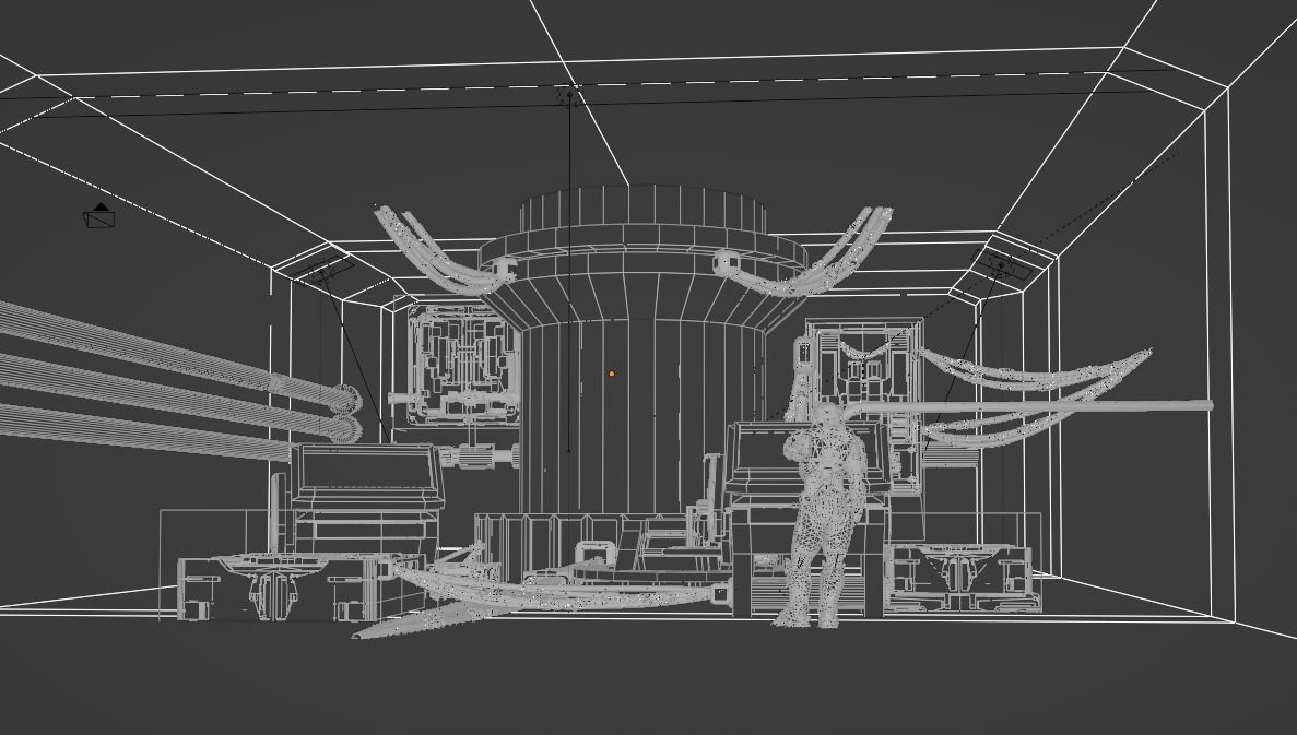 Sci- fi environment  3D model_3