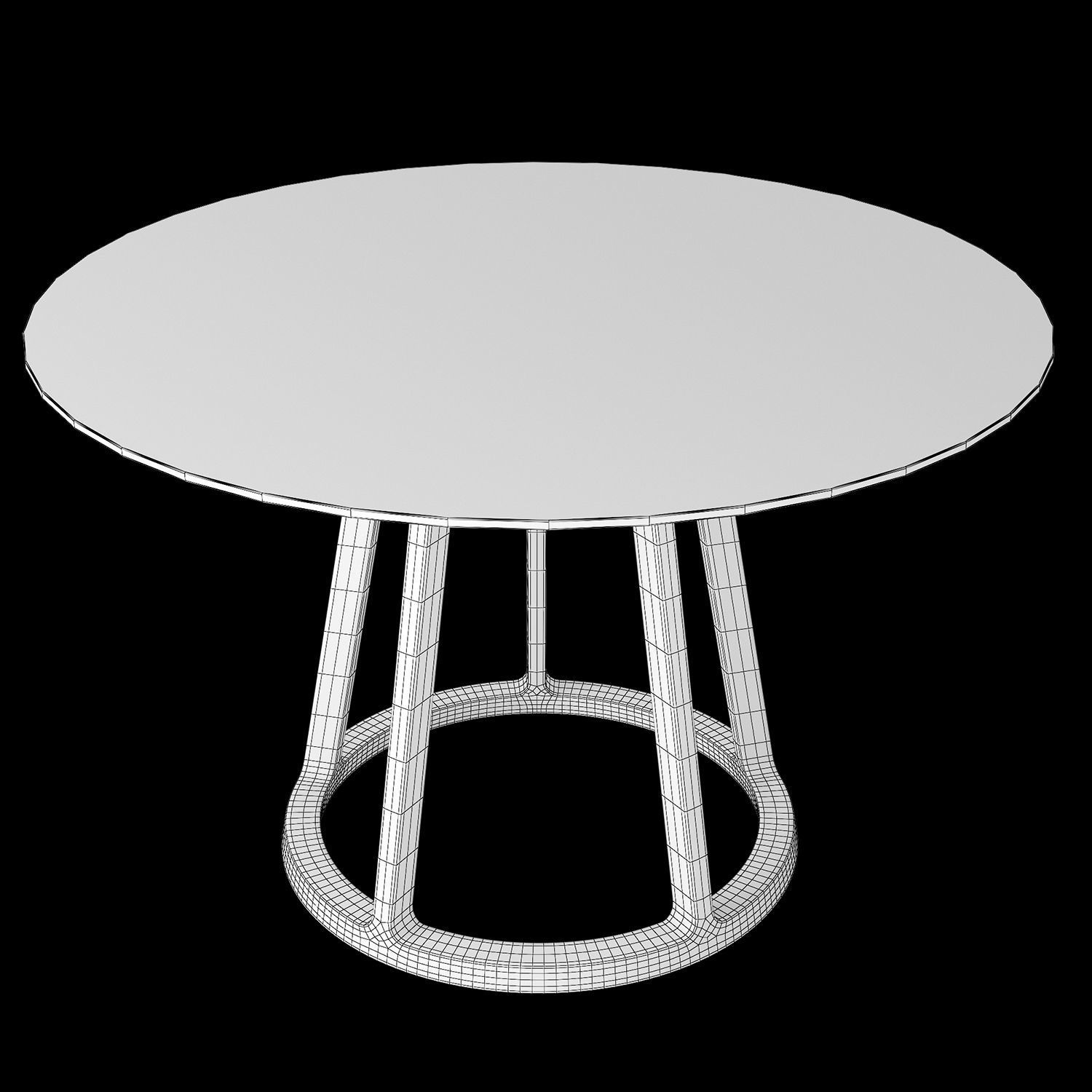 Dining set 38 3D model_3