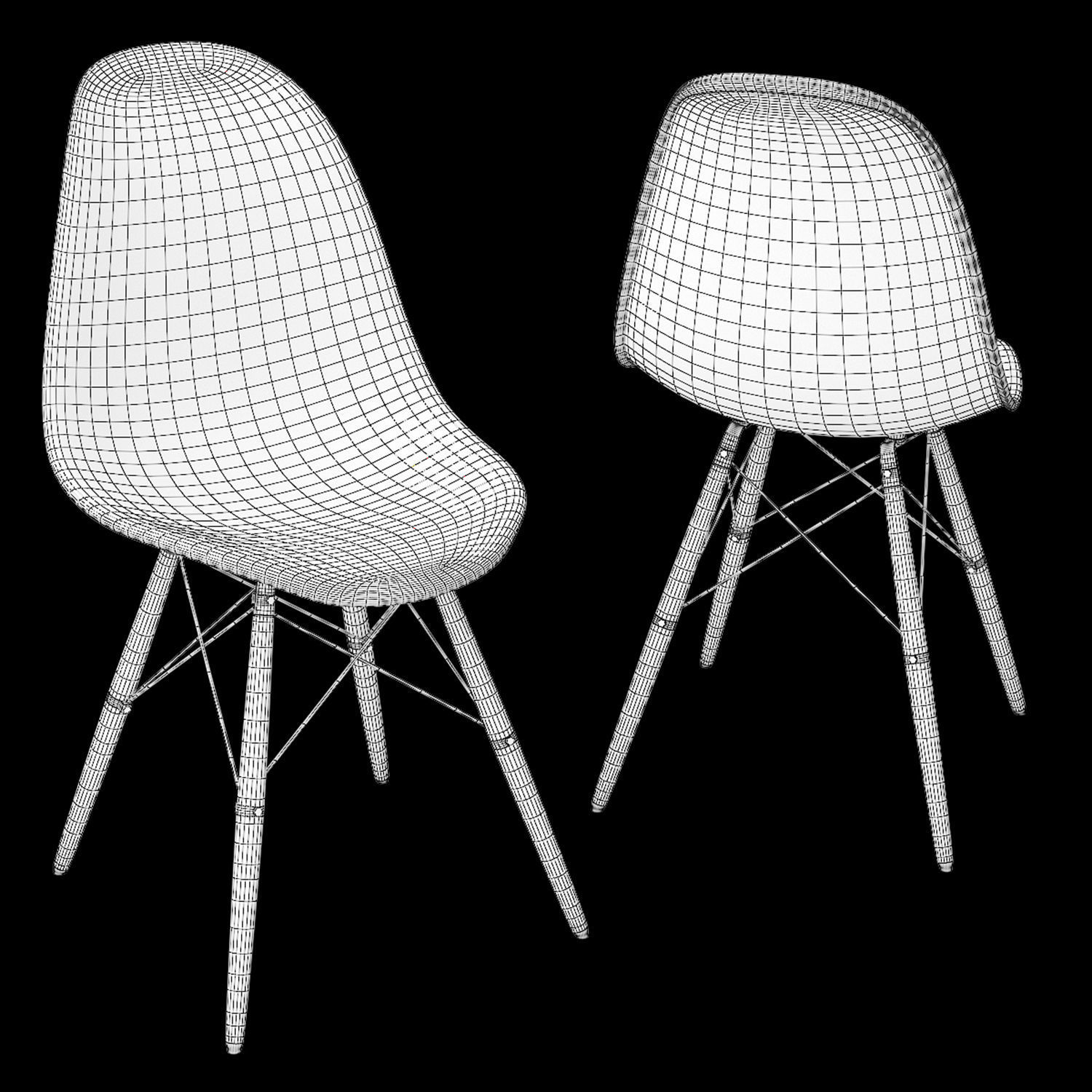 Dining set 38 3D model_4