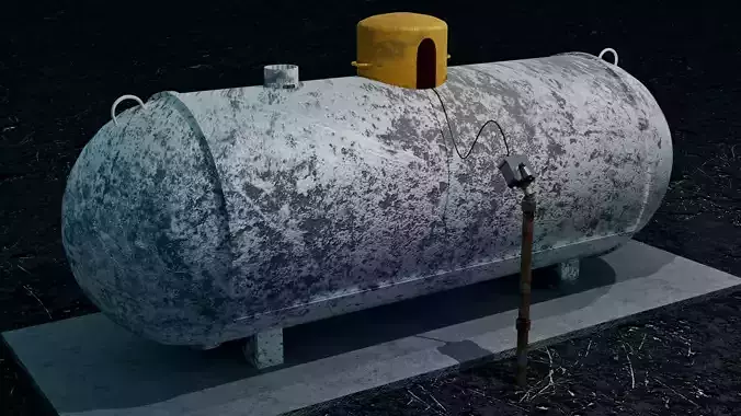 Industrial Propane Tank 3D model