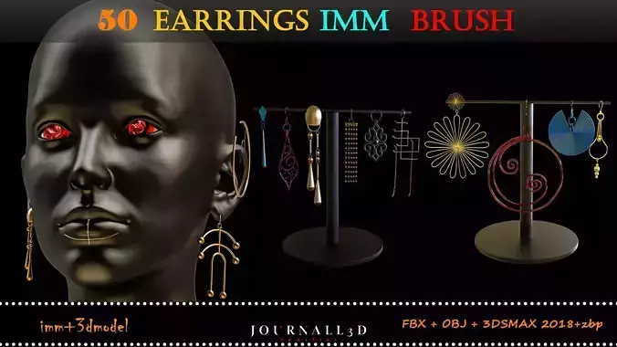 50 earrings imm brush 