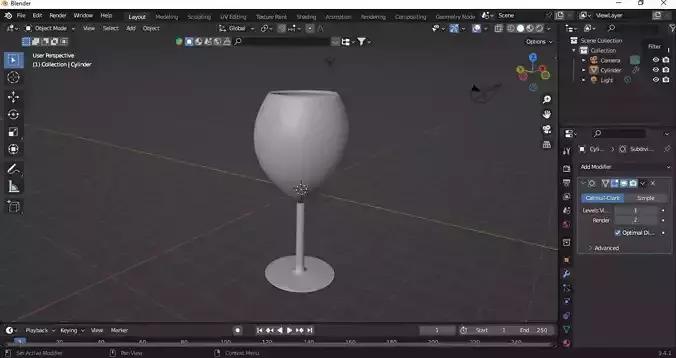 Wine Glass Model