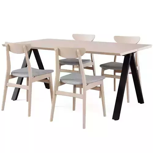 Dining Table Carradale and Chair Rodham 2 by Rowico Home
