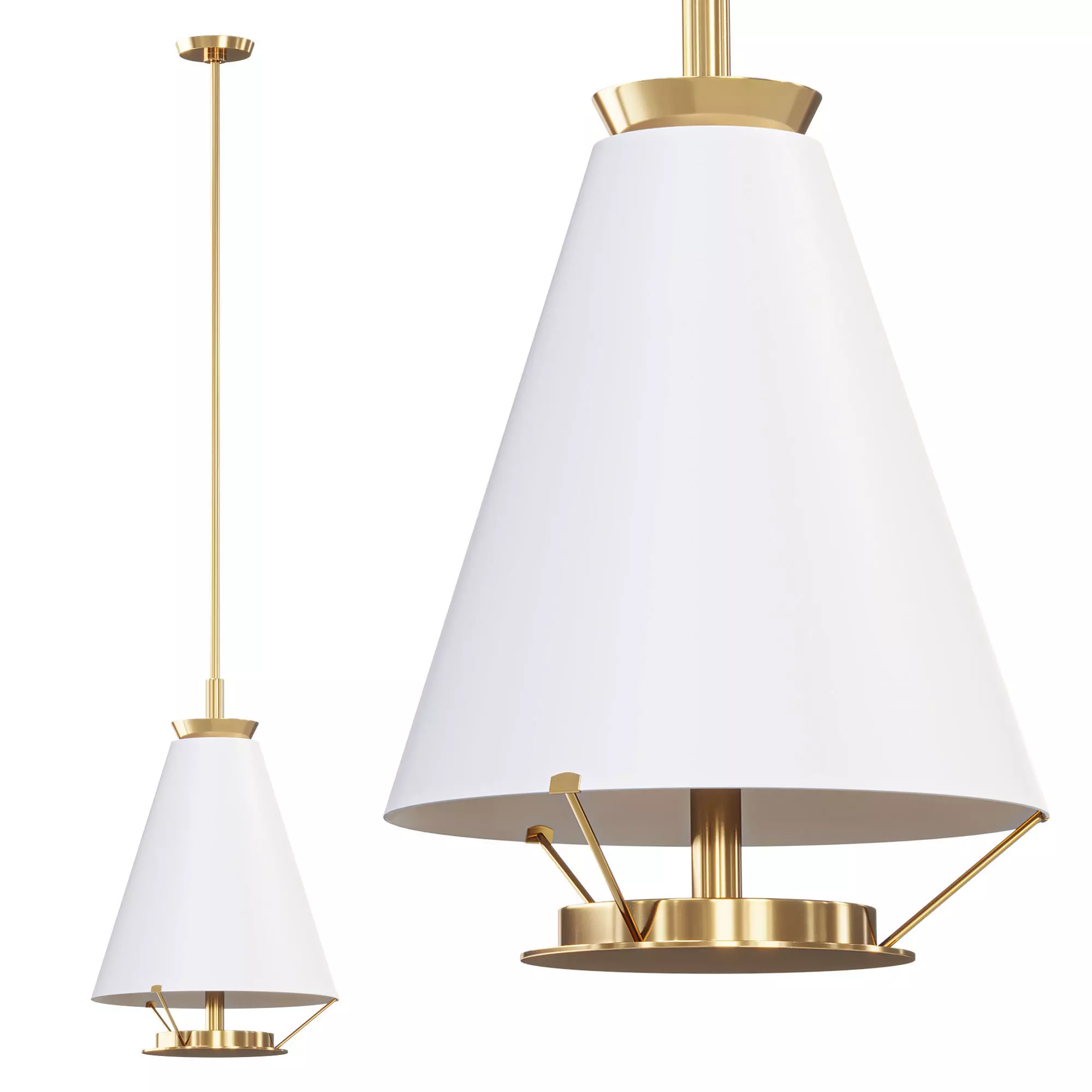 Ultra Tall Pendant Light 3D model_0