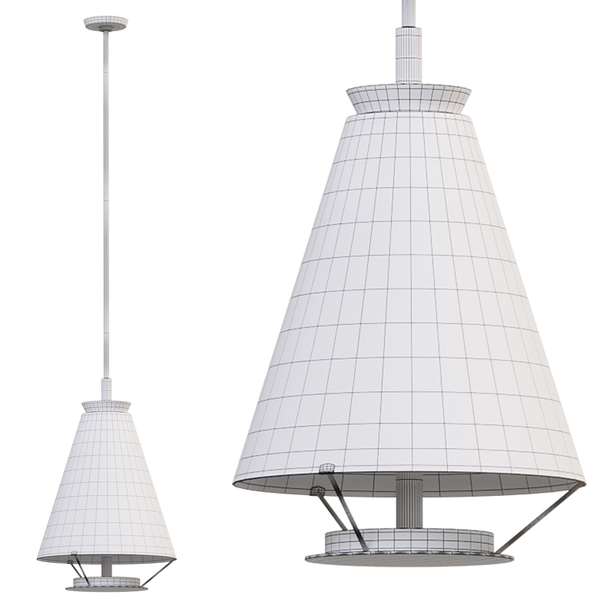 Ultra Tall Pendant Light 3D model_2