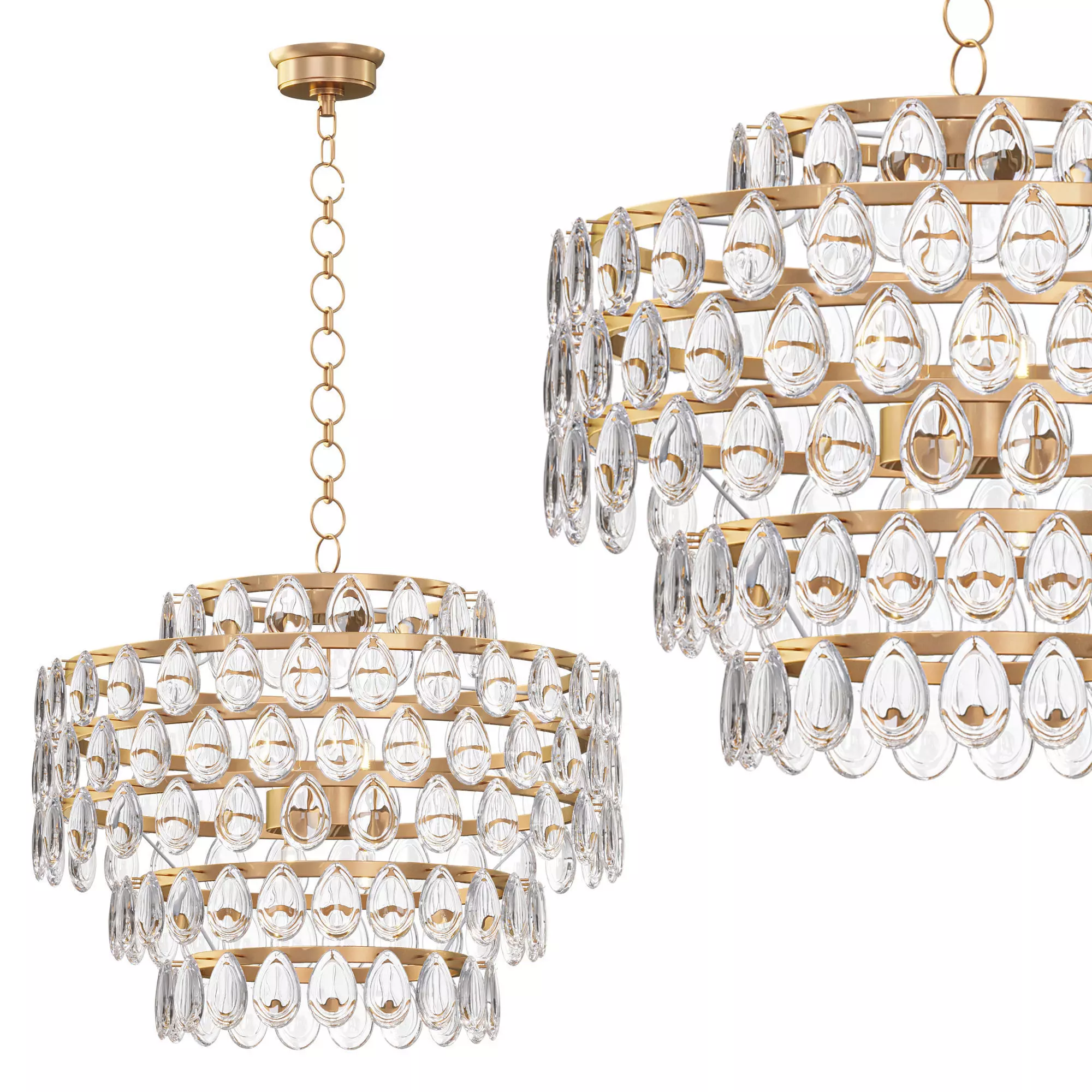 Liscia Chandelier 3D model_0