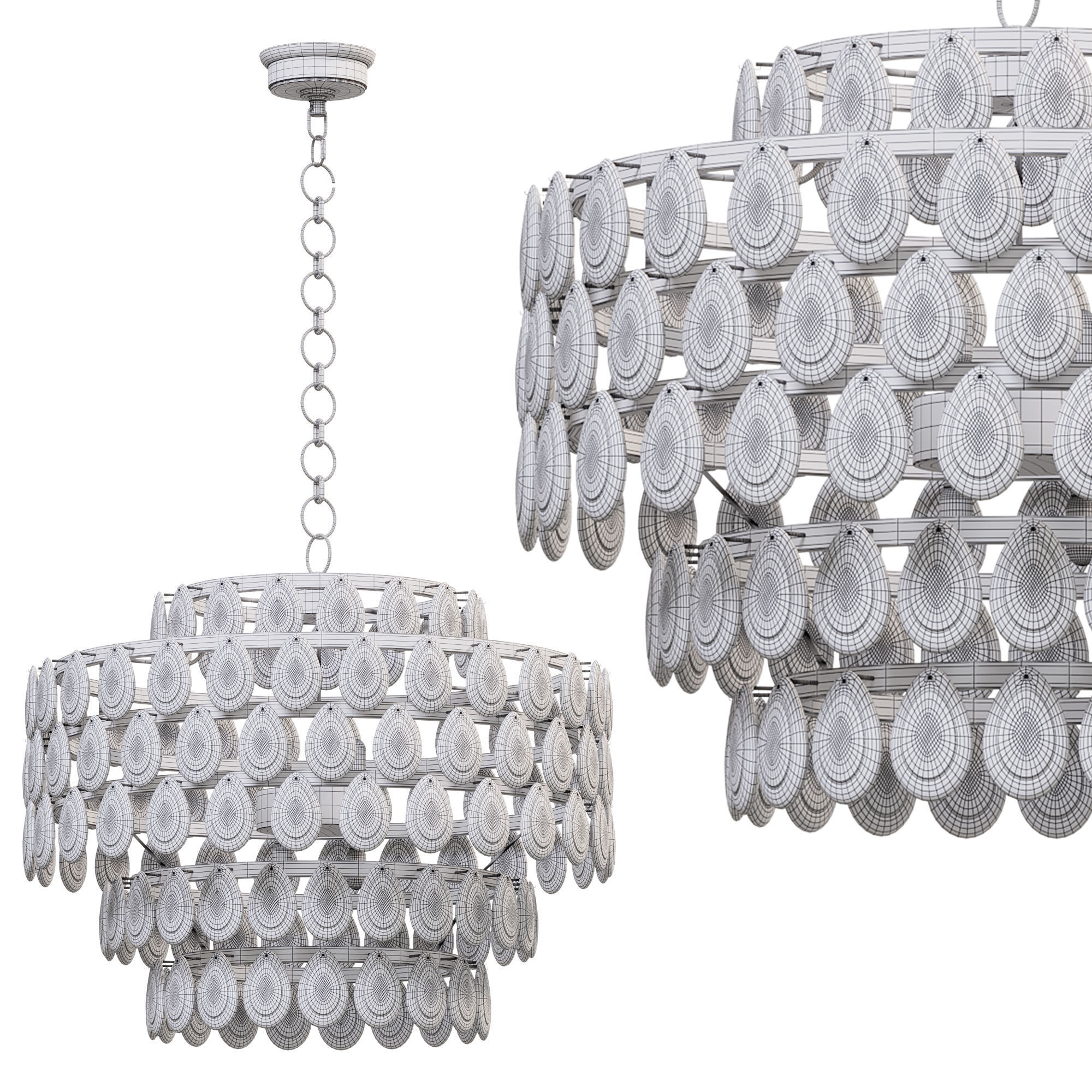 Liscia Chandelier 3D model_2