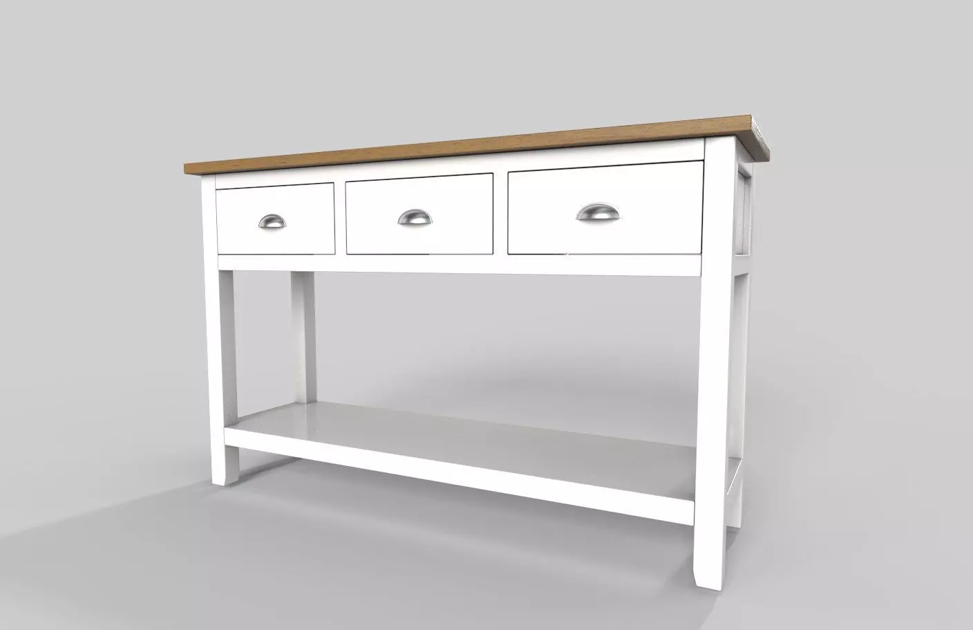 Buffet Tables Farmhouse 3D model_0