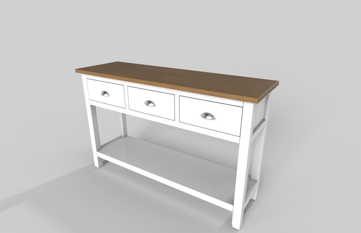 Buffet Tables Farmhouse 3D model_2
