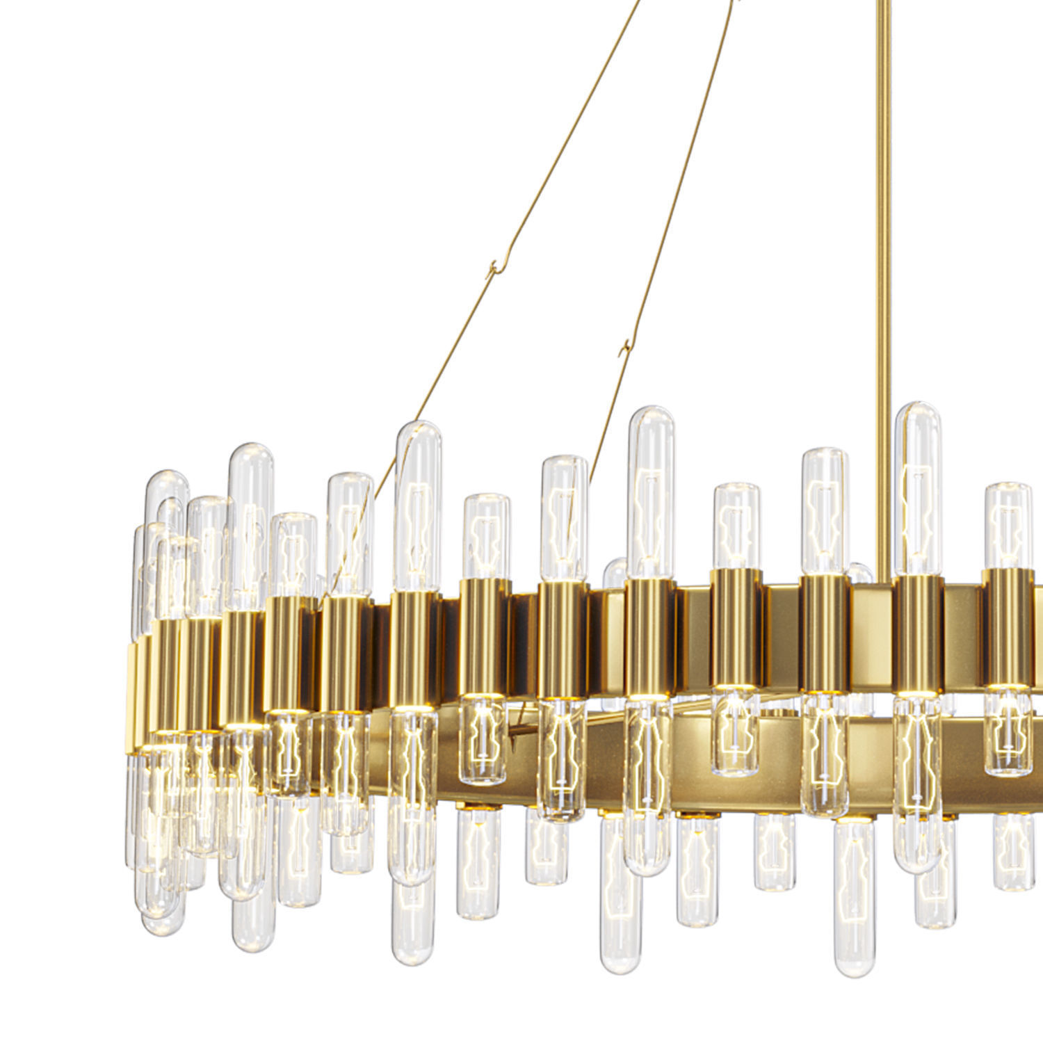 Haskell Oval Chandelier 3D model_1