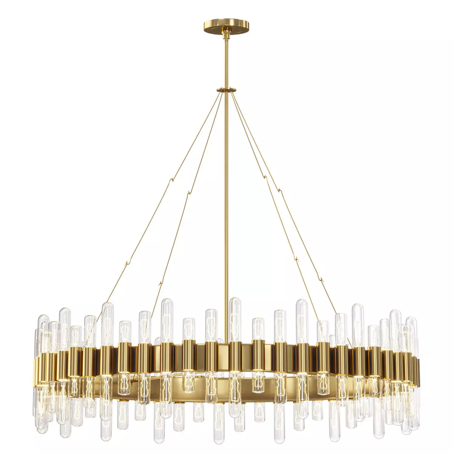 Haskell Oval Chandelier 3D model_0