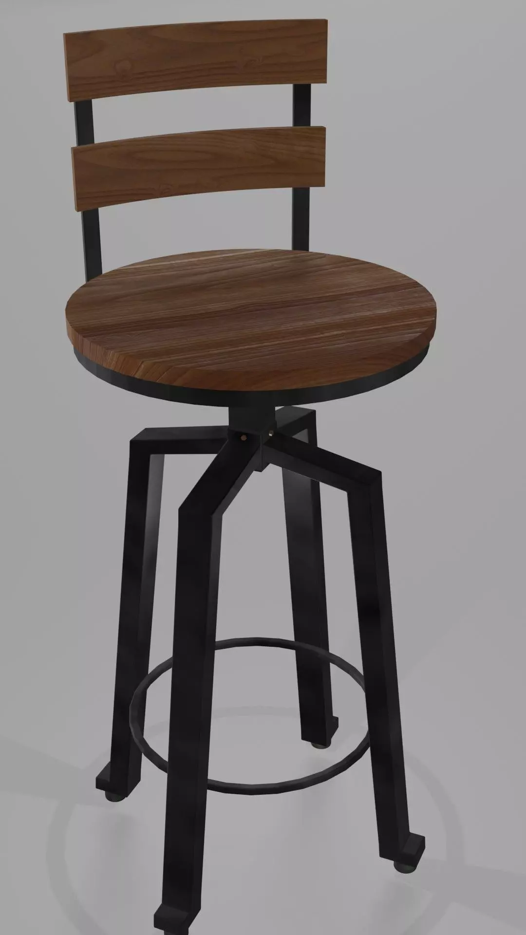 Bar Stool Free low-poly 3D model
