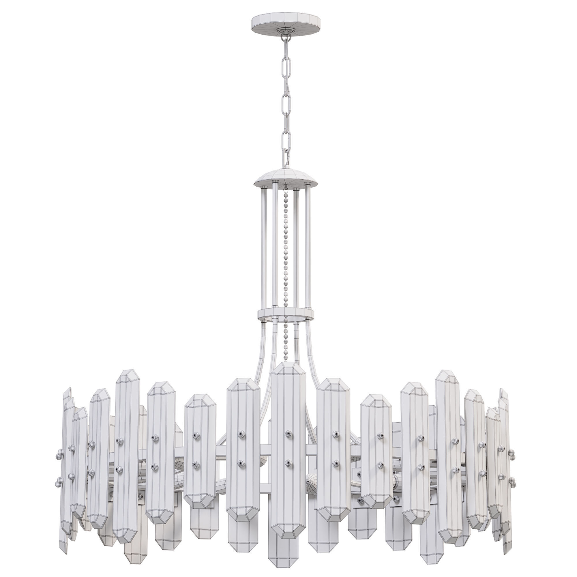 Bolton 8 Light Chandelier  3D model_2