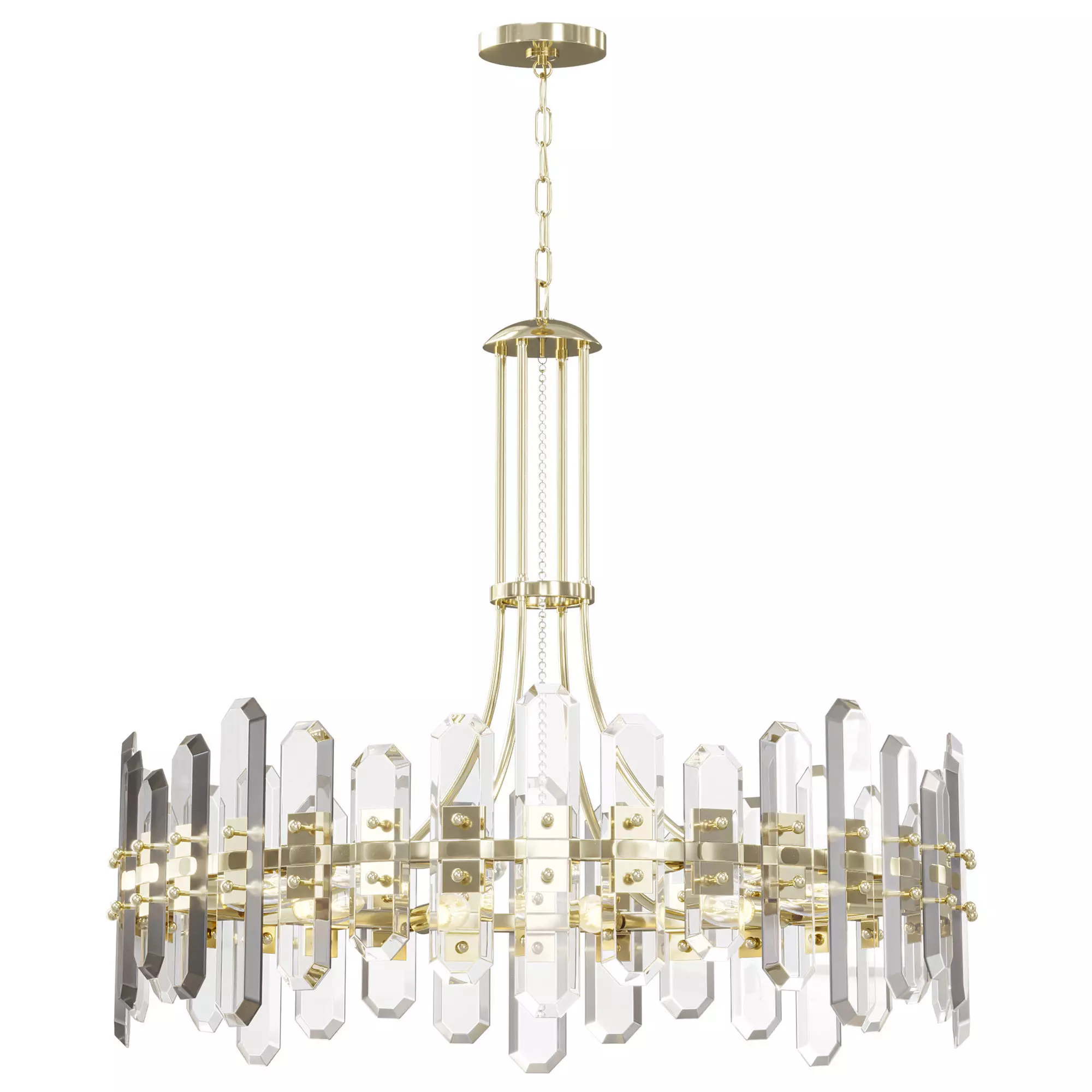 Bolton 8 Light Chandelier  3D model_0