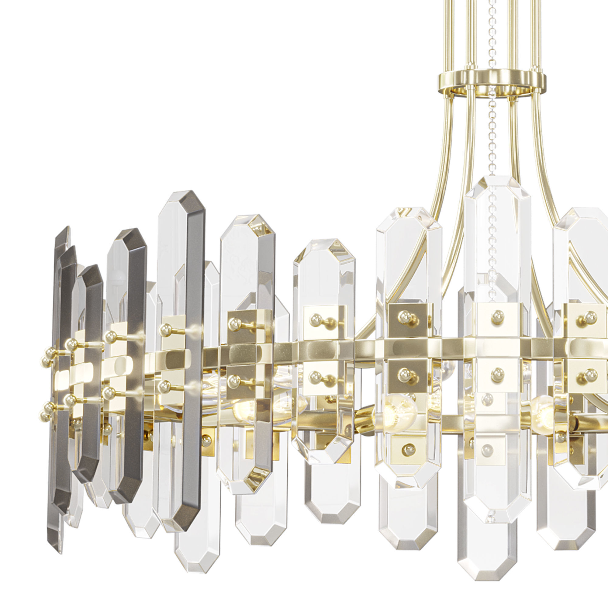 Bolton 8 Light Chandelier  3D model_1