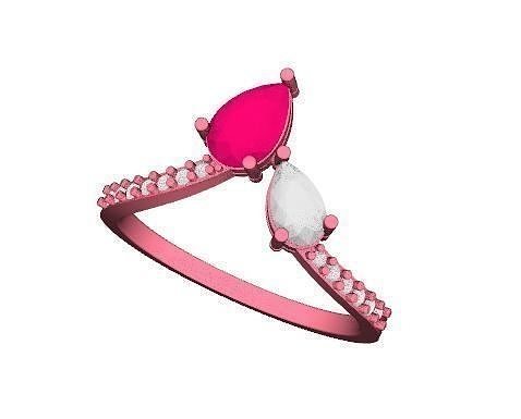 Cute Ring  US 6 3D print model