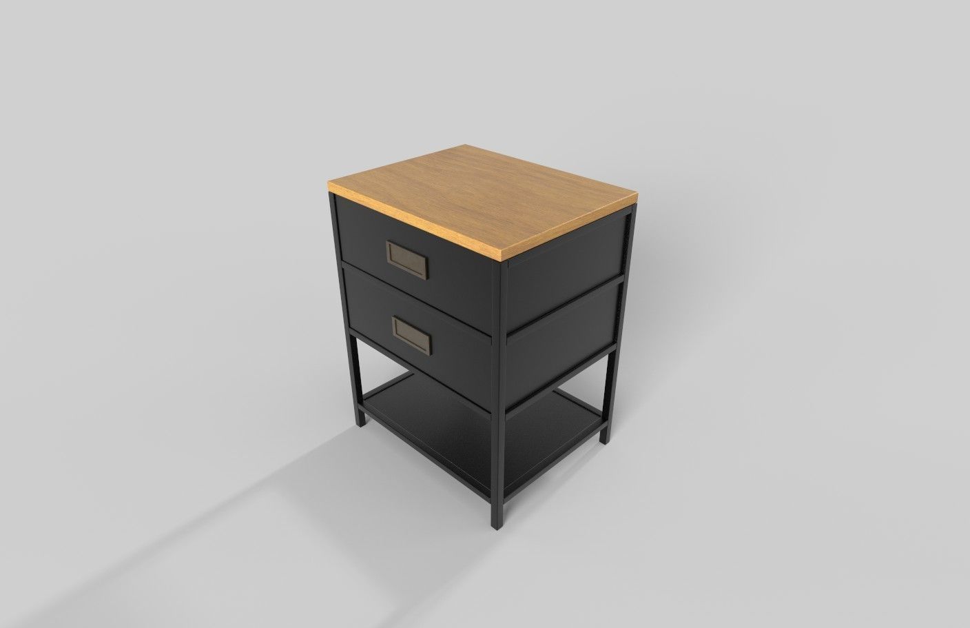 Nightstands Industrial 3D model_2