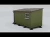 Forest Hut Olive Low-poly 3D model_1