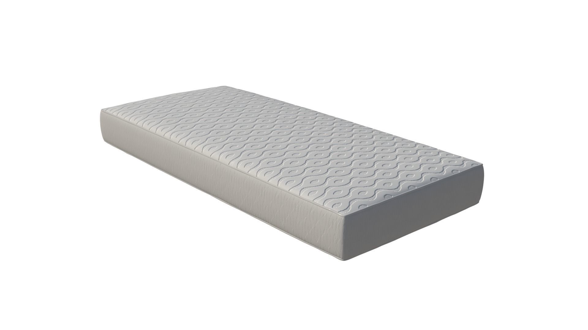 Basic mattress 3D model_2