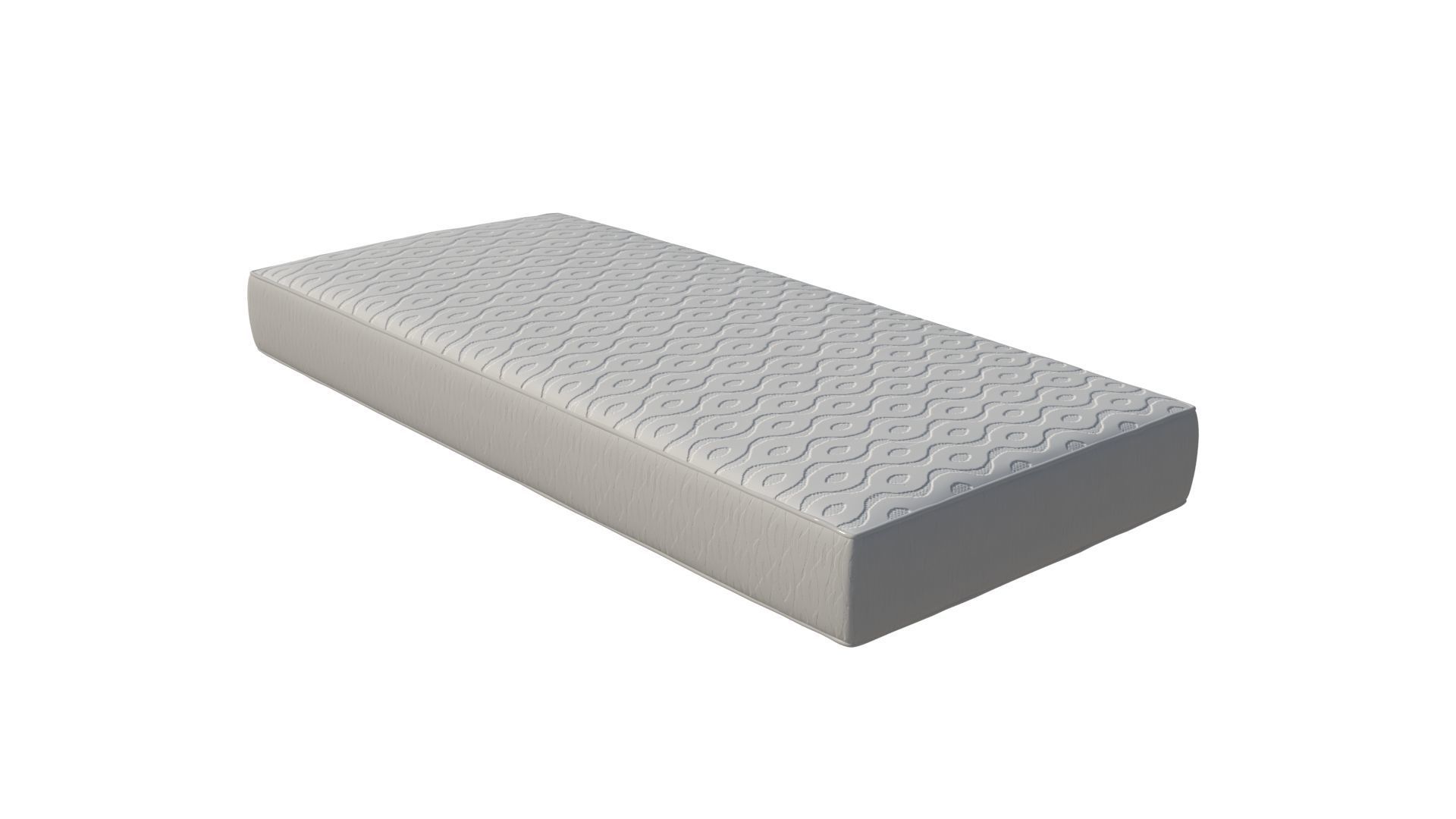 Basic mattress 3D model_1